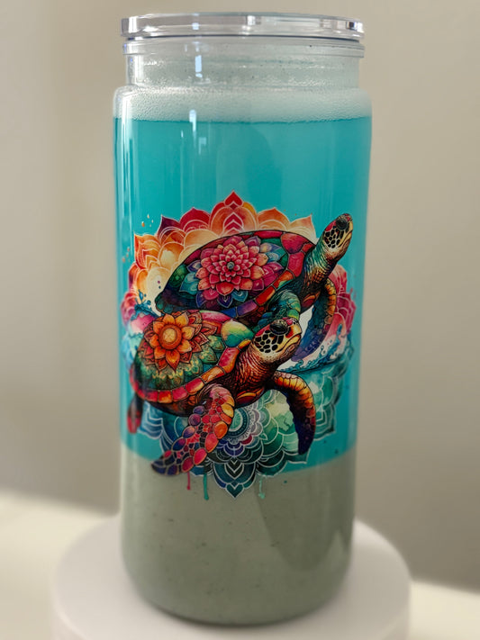 Sea Turtle Ocean Cup w/ Glow In The Dark Sea Turtles