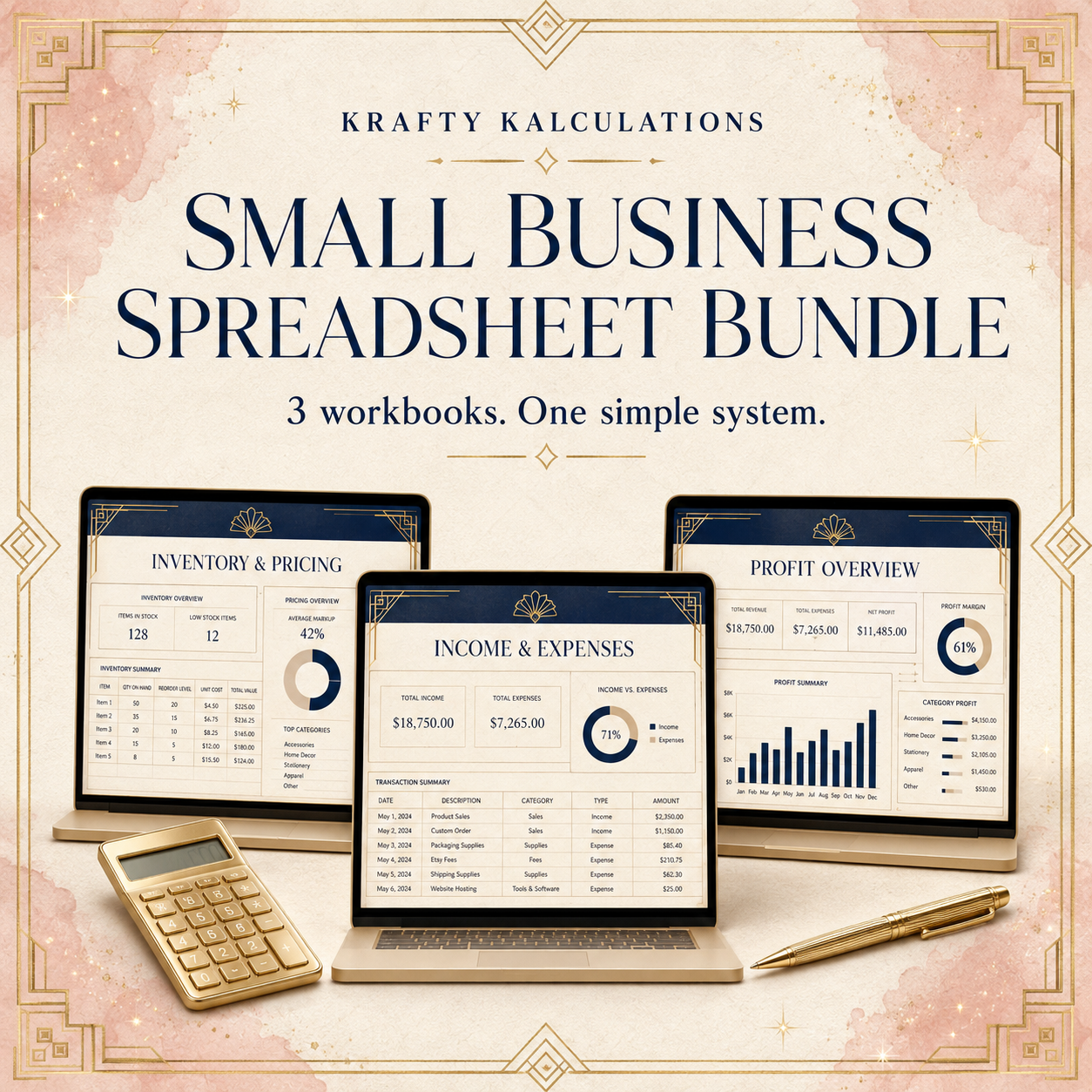 Small Business Spreadsheet Bundle